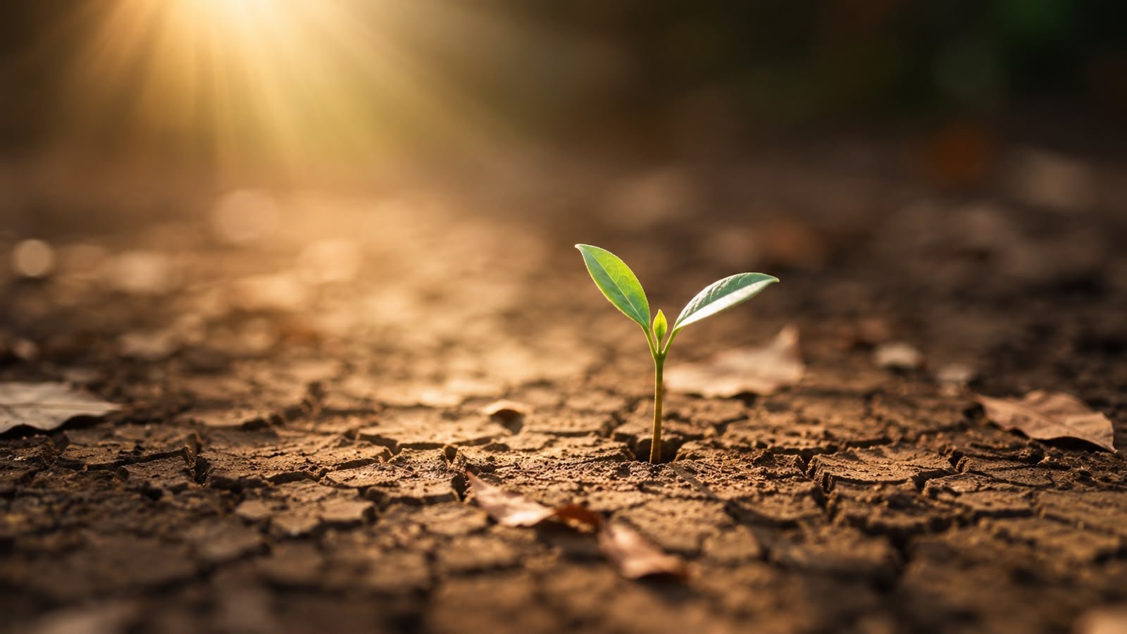 uma planta nascendo